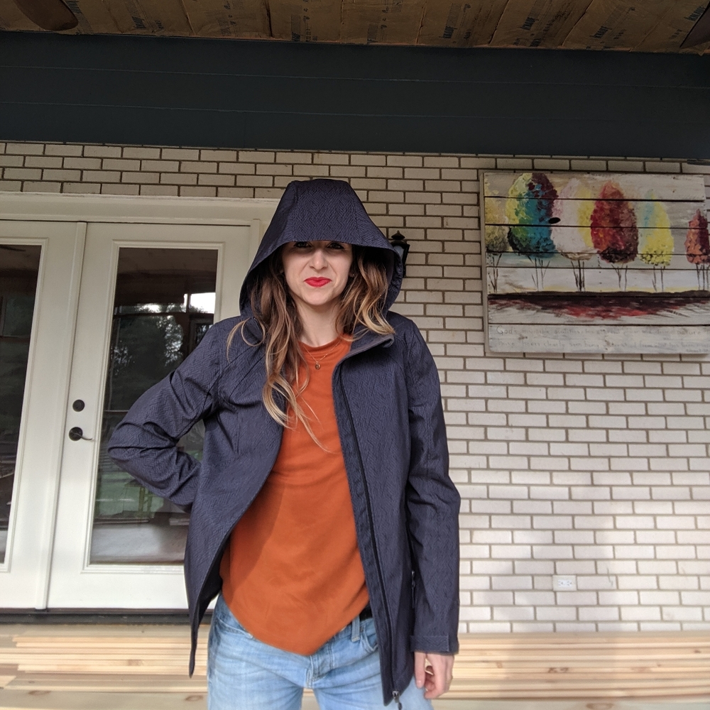 Waterproof Hooded Zippered Jacket - Picture 1 of 7